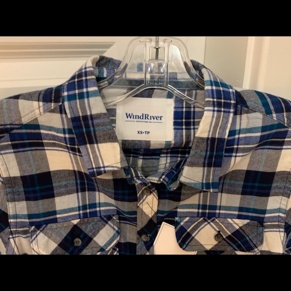 NEW Mark's Work WindRiver Flannel Navy Plaid Shirt - Picture 2 of 8